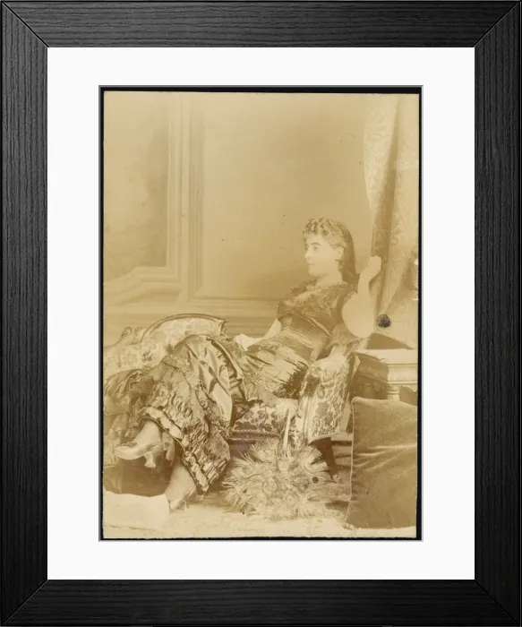 Framed Print : Female Type / Relaxing 19C Framed Print : Female Type / Relaxing 19C