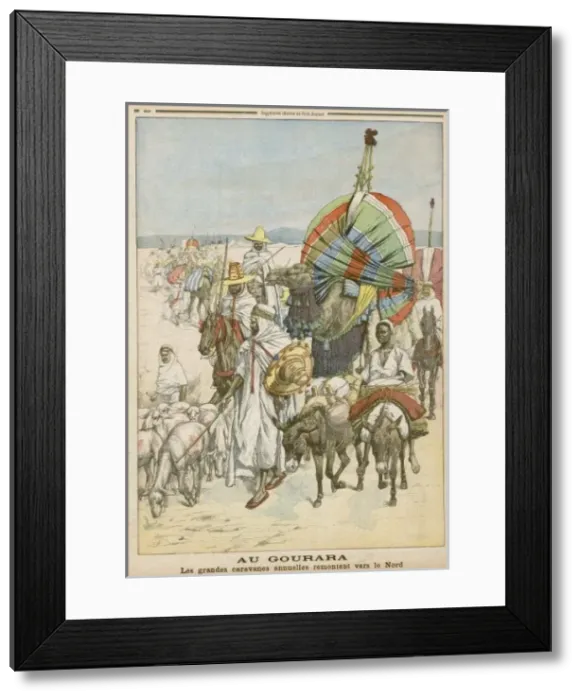 Framed Print : Algerian Trade Caravan Framed Print : Algerian Trade Caravan