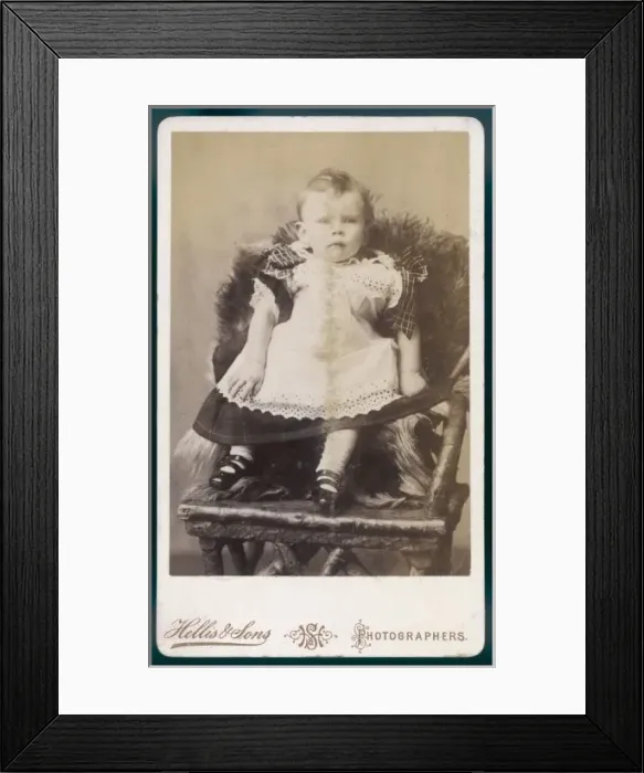 Framed Print : Costume / Bib-Apron C. 1880 Framed Print : Costume / Bib-Apron C. 1880
