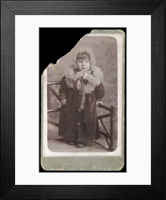 Framed Print : Child / Coat 1890S Framed Print : Child / Coat 1890S