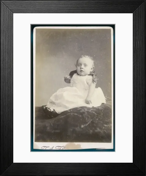 Framed Print : Costume / Baby 1870S Framed Print : Costume / Baby 1870S
