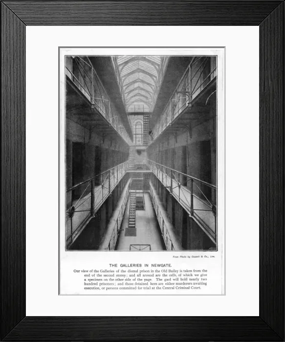 Framed Print : Newgate Prison / Galleries Framed Print : Newgate Prison / Galleries