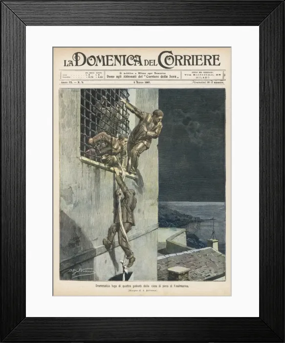 Framed Print : Prisoner Escapes / Italy Framed Print : Prisoner Escapes / Italy