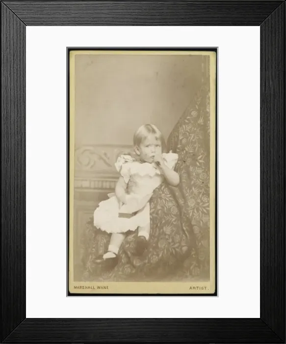Framed Print : Girl in Lacy Frock 1870S Framed Print : Girl in Lacy Frock 1870S