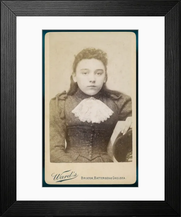 Framed Print : Costume / Girl C. 1890 Framed Print : Costume / Girl C. 1890