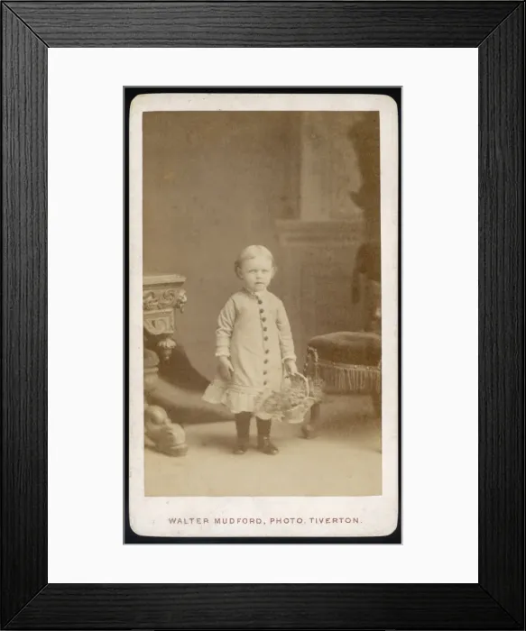 Framed Print : Girl & Basket 1880S Framed Print : Girl & Basket 1880S