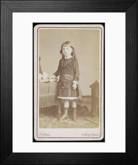 Framed Print : GIRL & SASH 1880S Framed Print : GIRL & SASH 1880S