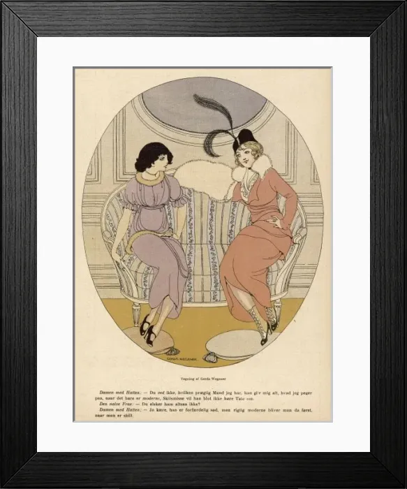 Framed Print : Social / Danish Women 1914 Framed Print : Social / Danish Women 1914