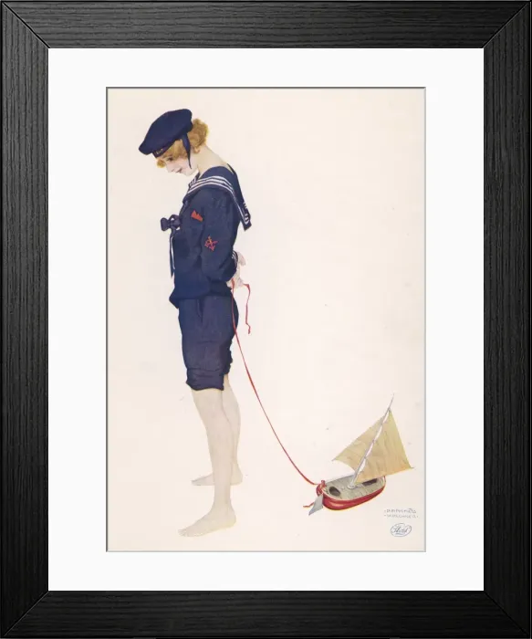 Framed Print : Female Type / Sailor Suit Framed Print : Female Type / Sailor Suit