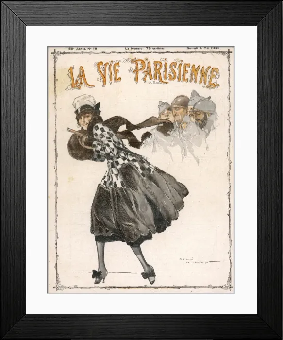 Framed Print : Female Type / Parisienne Framed Print : Female Type / Parisienne