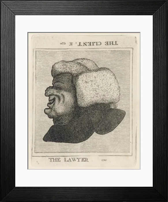 Framed Print : J. Kay Barrister  /  Client