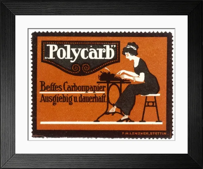Framed Print : Using Carbon Paper Framed Print : Using Carbon Paper