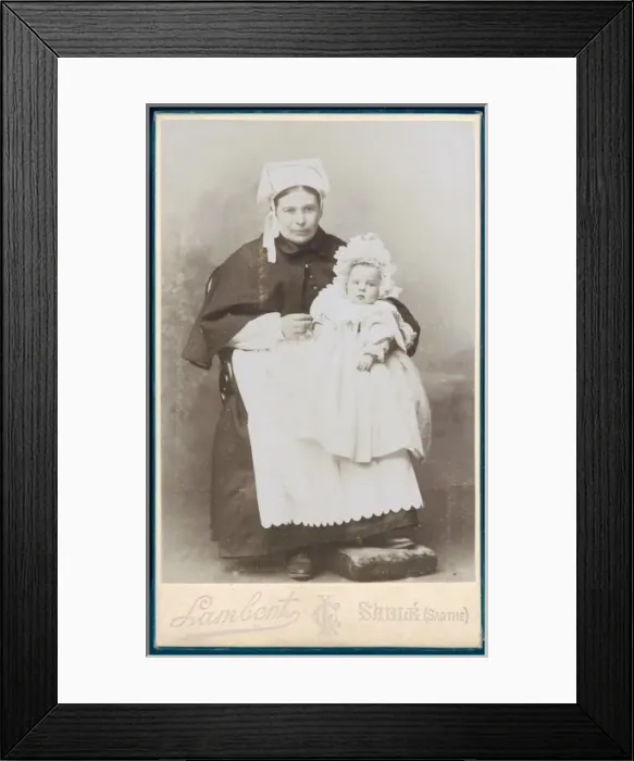 Framed Print : Costume / Baby C. 1900 Framed Print : Costume / Baby C. 1900