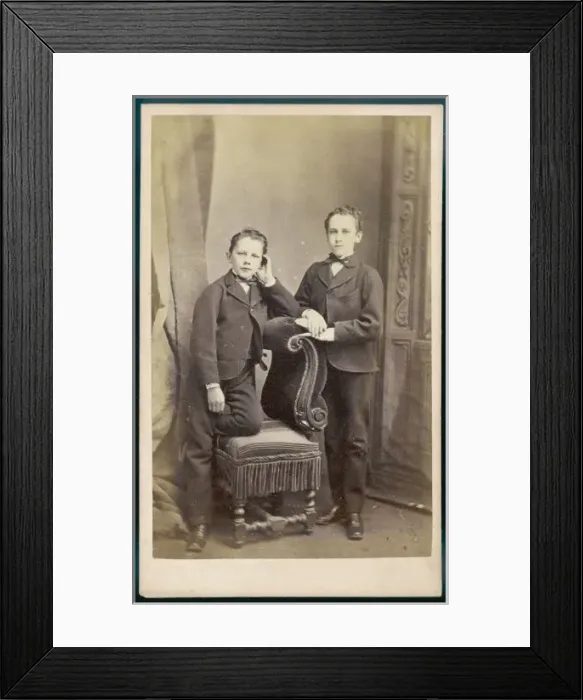 Framed Print : Boys / Lounge Suits 1860S Framed Print : Boys / Lounge Suits 1860S