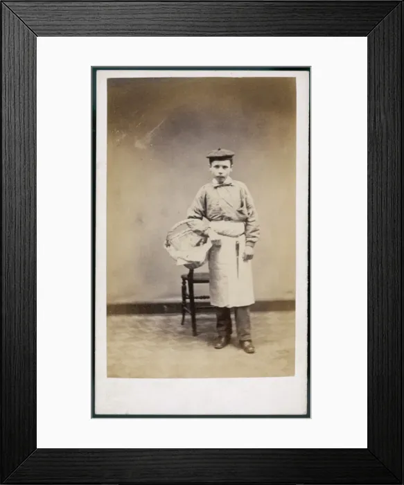 Framed Print : Delivery Boy Costume Framed Print : Delivery Boy Costume