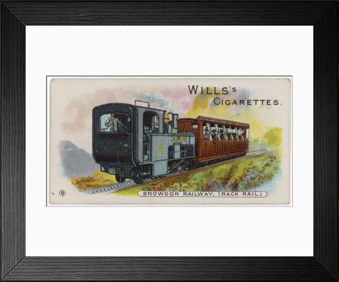 Framed Print : Railway on Snowdon Framed Print : Railway on Snowdon