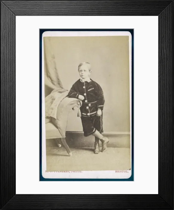 Framed Print : Velvet Suit 1870S / Boy Framed Print : Velvet Suit 1870S / Boy