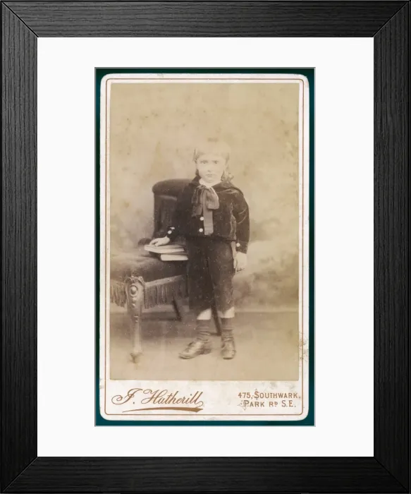 Framed Print : Velvet Suit C. 1880 Framed Print : Velvet Suit C. 1880
