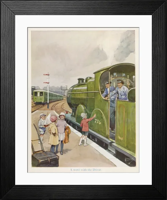 Framed Print : A Word with the Driver