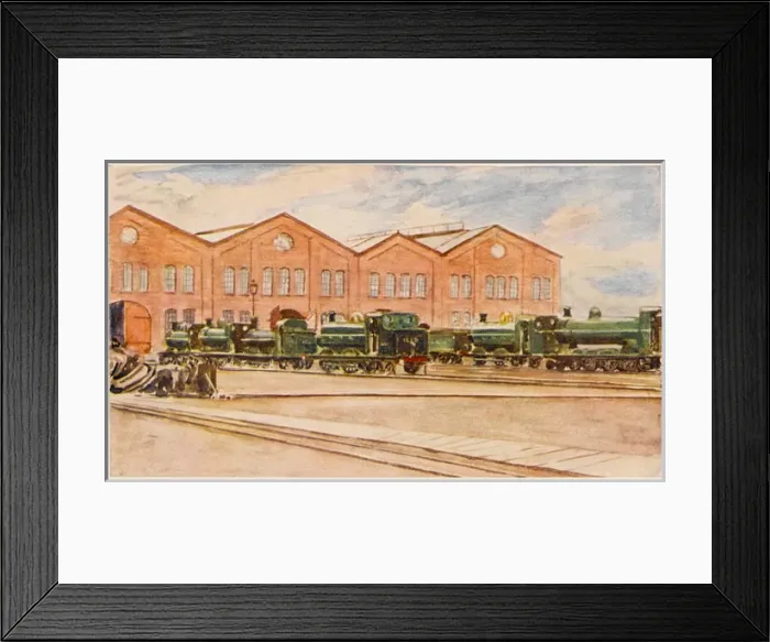 Framed Print : Gnr Repair Shops Framed Print : Gnr Repair Shops