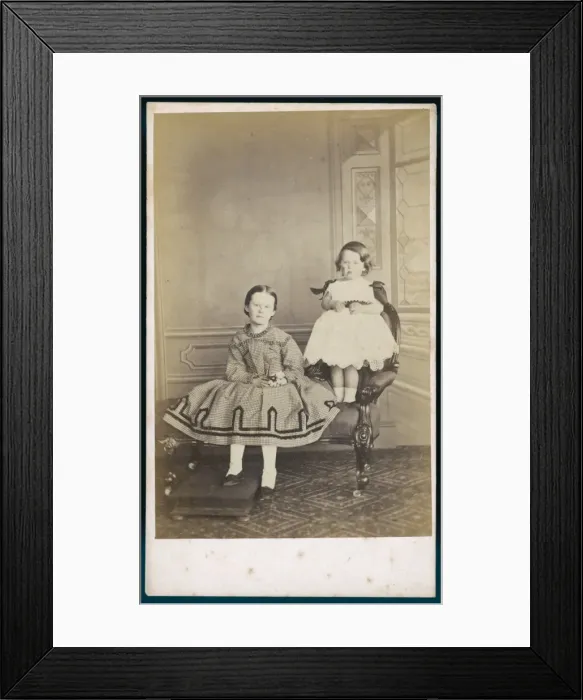 Framed Print : Two Girls / Sims C1850S Framed Print : Two Girls / Sims C1850S