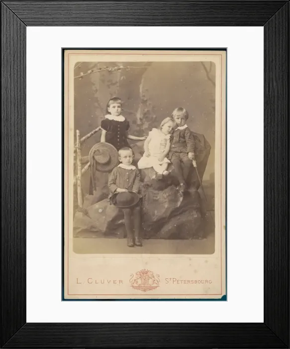 Framed Print : Russian Children 1880S Framed Print : Russian Children 1880S