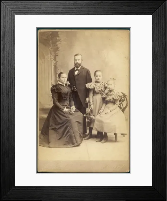 Framed Print : Family Photo 1897 Framed Print : Family Photo 1897