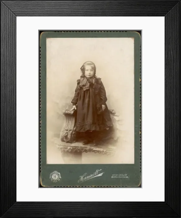 Framed Print : Costume / Girl 1890S Framed Print : Costume / Girl 1890S