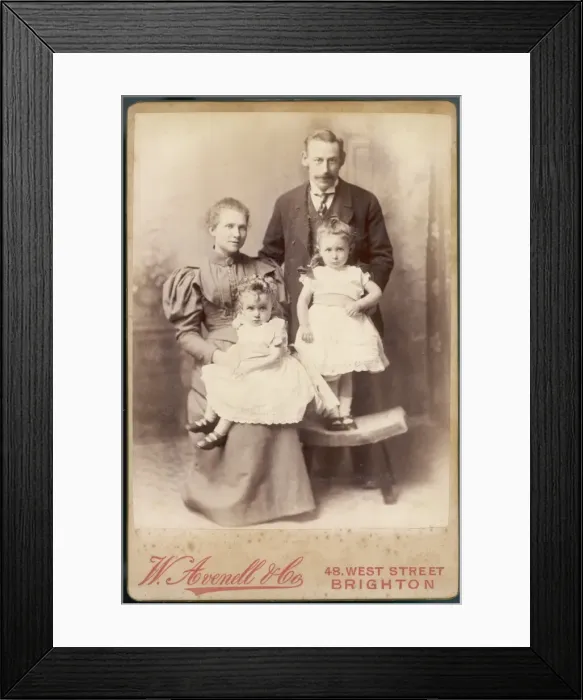 Framed Print : Costume / Family 1890S Framed Print : Costume / Family 1890S