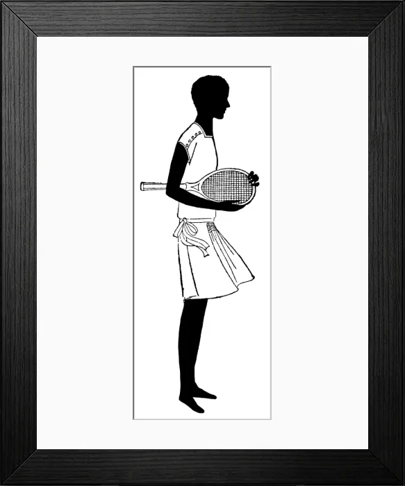 Framed Print : Tennis Player 1927 Framed Print : Tennis Player 1927