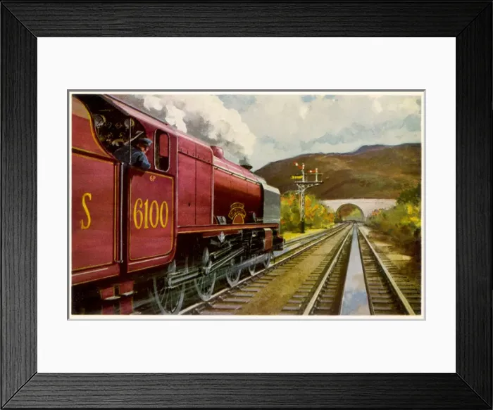 Framed Print : Royal Scot and Water Framed Print : Royal Scot and Water