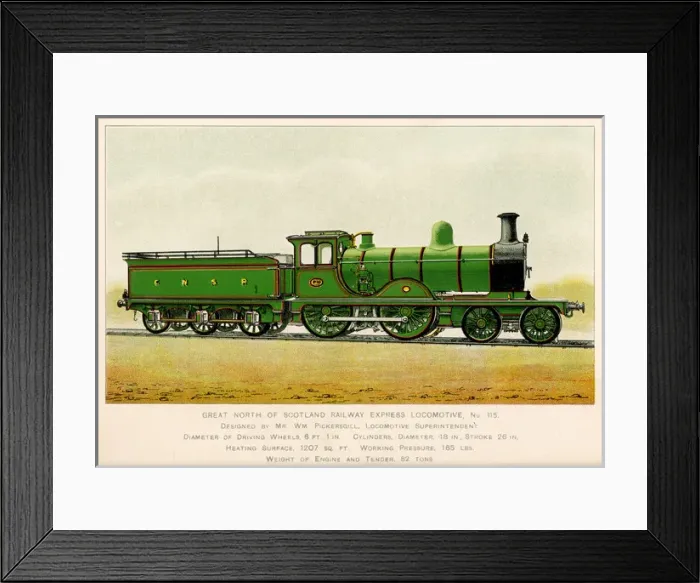 Framed Print : Gt N of Scotland Loco Framed Print : Gt N of Scotland Loco
