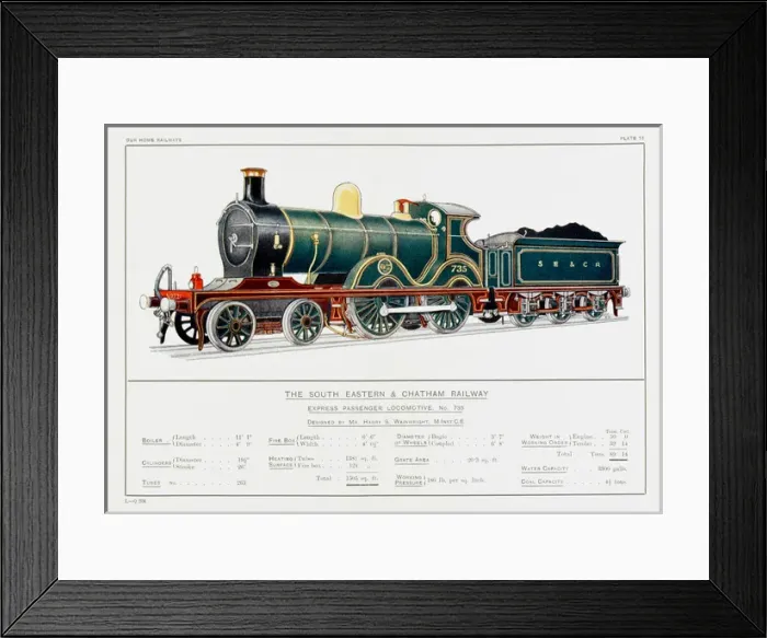 Framed Print : Se and Chatham Rly Loco Framed Print : Se and Chatham Rly Loco