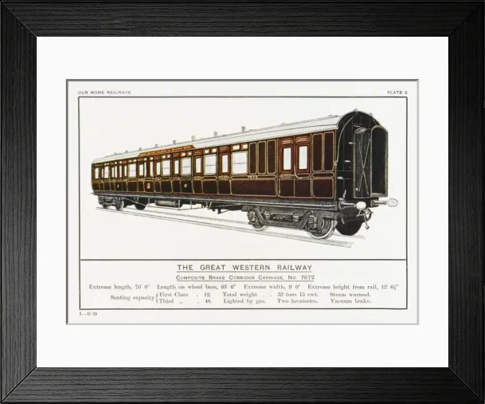 Framed Print : Gwr Corridor Carriage Framed Print : Gwr Corridor Carriage