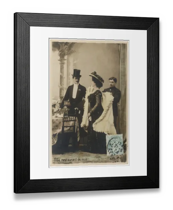 Framed Print : Paris Restaurant 1906 Framed Print : Paris Restaurant 1906