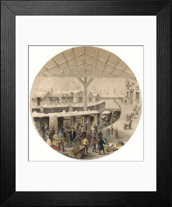 Framed Print : Station in Winter Framed Print : Station in Winter