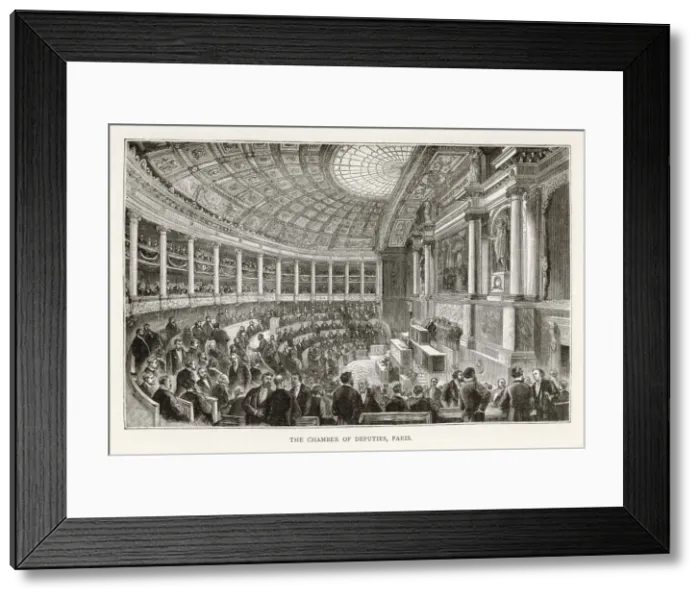 Framed Print : Chamber of Deputies / 1891 Framed Print : Chamber of Deputies / 1891