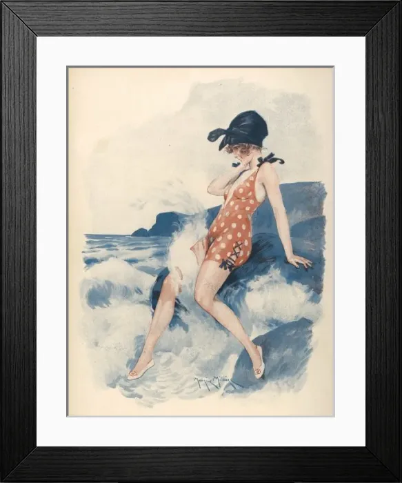 Framed Print : Bathing Beauty 1919 Framed Print : Bathing Beauty 1919