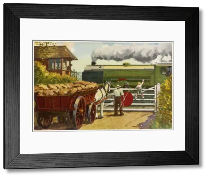 Framed Print : At a Level Crossing Framed Print : At a Level Crossing