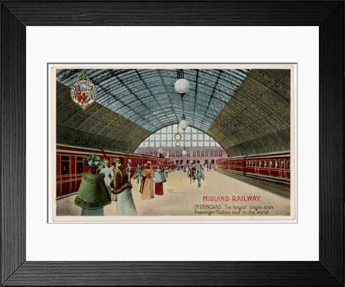 Framed Print : St Pancras Platforms Framed Print : St Pancras Platforms