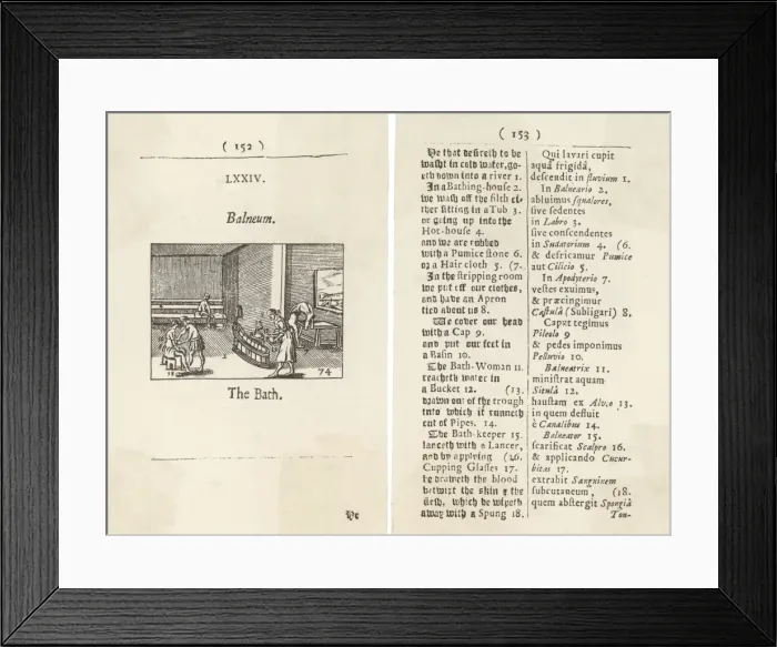 Framed Print : Public Bath House 1658 Framed Print : Public Bath House 1658