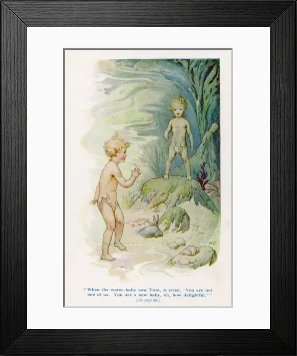 Framed Print : Water Babies / Tom / 1922 Framed Print : Water Babies / Tom / 1922