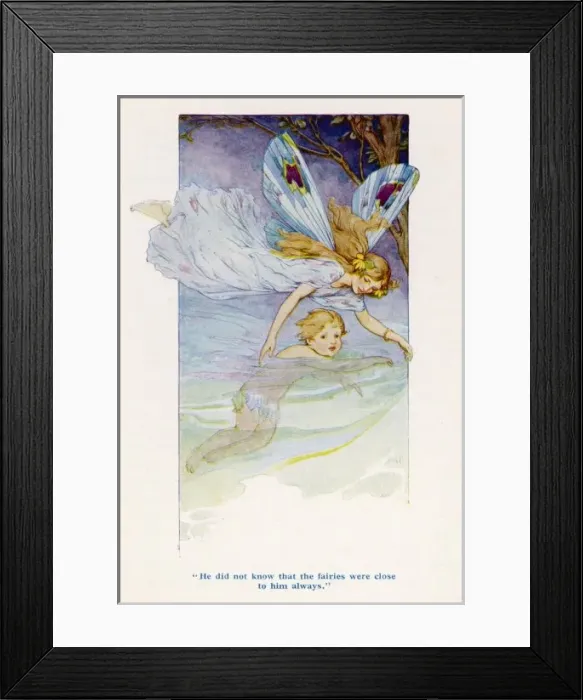 Framed Print : Water Babies / Fairies / Tom Framed Print : Water Babies / Fairies / Tom