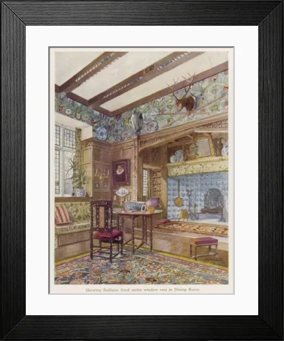 Framed Print : An English Dining Room Framed Print : An English Dining Room