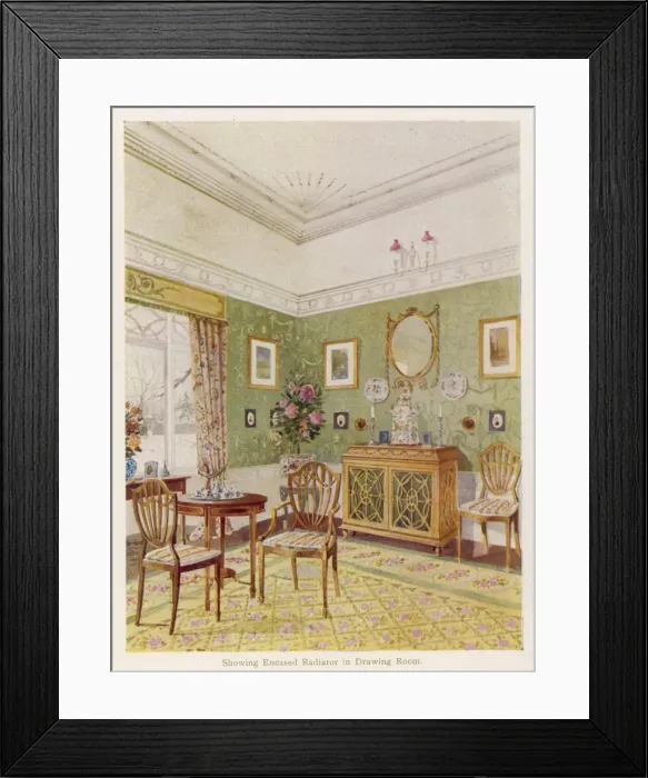 Framed Print : An English Dining Room Framed Print : An English Dining Room