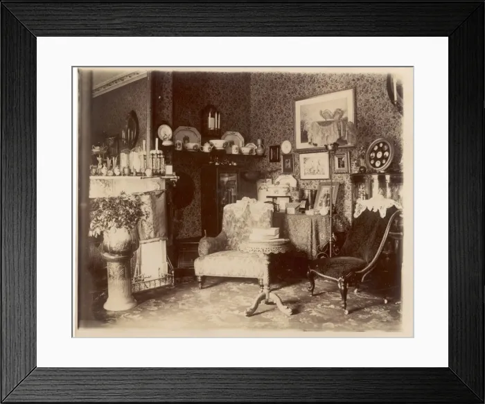 Framed Print : Victorian Sitting Room Framed Print : Victorian Sitting Room