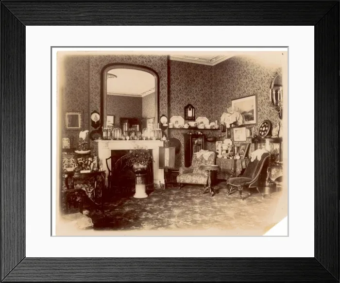 Framed Print : Victorian Sitting Room Framed Print : Victorian Sitting Room