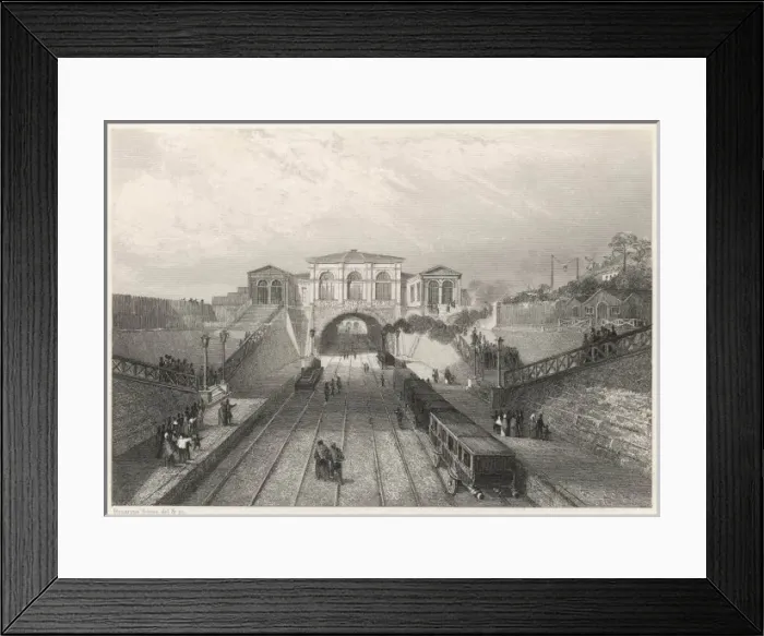 Framed Print : Paris-Saint Germain Line Framed Print : Paris-Saint Germain Line