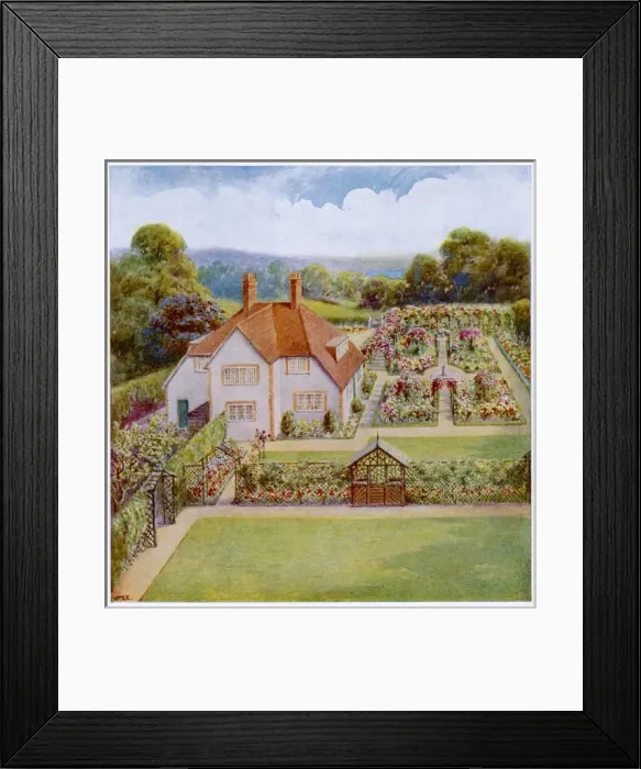 Framed Print : Suburban Country House Framed Print : Suburban Country House