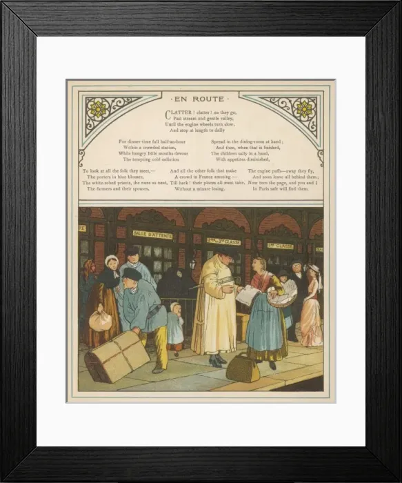 Framed Print : At a French Station Framed Print : At a French Station